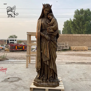 BLVE personalizado Iglesia decoración del hogar tamaño real Metal religioso María escultura bronce María estatuas para la venta - Product Image 1