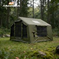 Tente de camping gonflable stable pour 6 à 10 personnes, imperméable, avec structure pneumatique haute pression, tente familiale d'extérieur, carpas para camping lujo