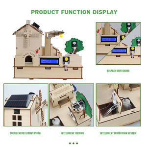 TSCINBUNY لوح تطوير طقم منزلي خشبي للمبتدئين لـ Esp32 لمجموعة التعلم wi-fi لعبة تعليمية للأذنين - Product Image 3