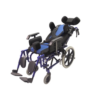 The rehabilitation therapy supplies from aluminum recliner high wheelchair for Cerebr paralysis Boy - Product Image 1