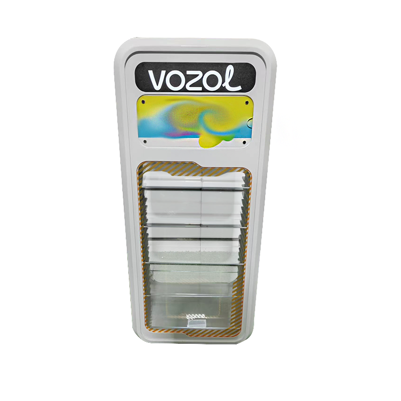 Apache Customized Multi-Layer Modern Smoke Shop LED Lighted Acrylic Storage Display Rack for Floor Stand Display Solutions — view 2