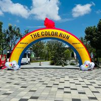 Arco Inflable Gigante Personalizado con Forma de Pato, Gafas de Sol y Guitarra, de Tela Oxford Resistente al Sol, Fácil de Instalar para Entrada de Fiestas y Festivales de Música