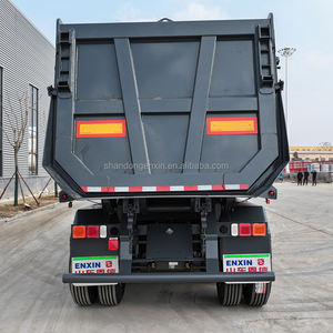 <span class=keywords><strong>Remorque</strong></span> à benne arrière en forme de U à 4 essieux, robuste, 80-100 tonnes |   Semi-<span class=keywords><strong>remorque</strong></span> à benne basculante renforcée pour l'exploitation minière et le transport de roches - Product Image 6