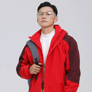 Vestes pour hommes avec logo personnalisé, veste en toile softshell coupe-vent à fermeture éclair, veste imperméable pour voyages et explorations en plein air pour hommes - Product Image 3