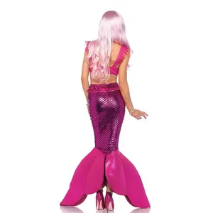 Adult women's mermaid cosplay costume party dress masquerade Halloween