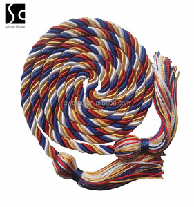 Cordons de graduation bicolores violet/blanc avec glands de graduation Cordons d'honneur de graduation - Product Image 2