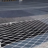 Filet de protection en câble métallique en acier inoxydable 316, filet de sécurité pour passerelles de couloirs, filet de protection contre les chutes pour balcons de centres commerciaux