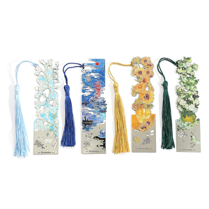 Nuevo marcapáginas <span class=keywords><strong>de</strong></span> Metal ahuecado con borla <span class=keywords><strong>Van</strong></span> <span class=keywords><strong>Gogh</strong></span> pintura marcapáginas libro Clip para regalo promocional <span class=keywords><strong>de</strong></span> negocios - Product Image 6