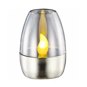 2023 Solar Garden LED Light Flicker Candles senza fiamma ricaricabile LED Light candele solari Light Tea Lamps decorazione del giardino