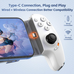 คอนโทรลเลอร์ไร้สาย AB01 สำหรับมือถือ/ไอแพด คอนโทรลเลอร์เกมแบบทริกเกอร์ คอนโทรลเลอร์เกมแบบยืดหดได้ - Product Image 3
