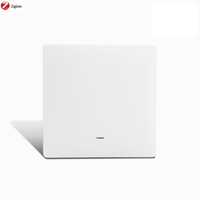 Interrupteur mural intelligent Zigbee unipolaire pour PC, fil neutre, norme UE 230V, commande vocale Alexa, boutons-poussoirs durables