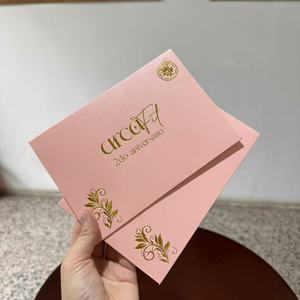 Invitation de fête de mariage imprimée personnalisée carte-cadeau de remerciement emballage d'enveloppe d'expédition en papier perlé - Product Image 1