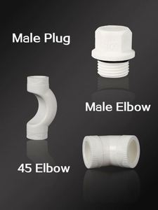 PPR giấu Van DừNg với lõi sắt 50mm khuỷu tay thiết kế giả mạo cơ thể với đầu bằng OEM tùy biến hỗ trợ - Product Image 5