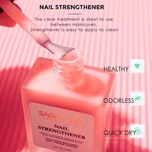 SAGALAGA Esmalte Fortalecedor de <span class=keywords><strong>Uñas</strong></span> con Calcio y Vitamina E para <span class=keywords><strong>Uñas</strong></span> Dañadas y Débiles, Estimula el Crecimiento, Endurecedor de <span class=keywords><strong>Uñas</strong></span>, Logotipo Personalizado - Product Image 6