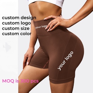 Respirant Séchage Rapide Élastique Scrunch Butt <span class=keywords><strong>Short</strong></span> De Sport Taille Haute Court Gym Fitness <span class=keywords><strong>Leggings</strong></span> Sans Couture <span class=keywords><strong>Mini</strong></span> Femmes Yoga Shorts - Product Image 3