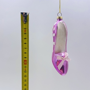Usine En Gros Verre <span class=keywords><strong>Cendrillon</strong></span> Chaussure Pendentif Princesse Couronne Ornement En Verre À Talons Hauts - Product Image 6