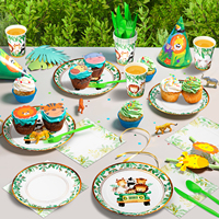 Donghui ensemble de vaisselle jetable sur le thème des animaux de haute qualité décorations de fête pour enfant fête vaisselle fournitures de fête