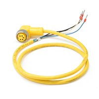 Connecteur de câble circulaire d'usine 7/8 pouces 10A étanche IP67 5 broches mâle/femelle pour terminaison tubulaire industrielle automobile