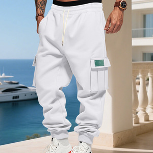 Autunno e inverno stile americano dei pesi massimi foderati in pile da <span class=keywords><strong>uomo</strong></span> larghi e Casual alla moda abbigliamento sportivo Outdoor <span class=keywords><strong>pantaloni</strong></span> della <span class=keywords><strong>tuta</strong></span> - Product Image 3