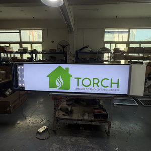 8*2FT/244*61cm Custom Rectangle Aluminum Frame Outdoor Advertising Store <b>Illuminated</b> Signage Shop Freestanding Stand Hanging - Product Image 6
