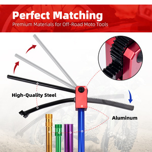 Kit de réparation de pneus en alliage d'aluminium et d'acier pour roues de 16 à 21 pouces, outil de changement de pneus de moto tout-terrain TC067 - Product Image 3
