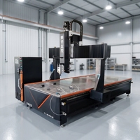 Routeur CNC 4 axes haute efficacité Rongchi 1325, machine industrielle de sculpture et de fraisage du bois