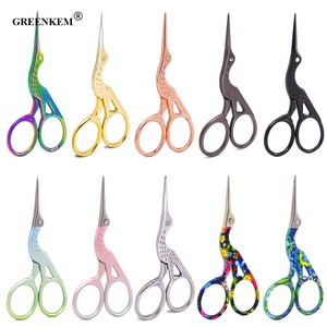 Forbici per uccelli <span class=keywords><strong>Stork</strong></span> a punta affilata in acciaio inossidabile 13 colori forbici per cucire forbici per unghie per cuticole - Product Image 2