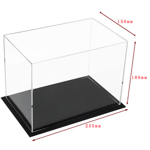 Vitrine pour objets de collection, <span class=keywords><strong>boîte</strong></span> en acrylique transparente à assembler, alternative à la vitrine en verre pour l'affichage de figurines d'<span class=keywords><strong>action</strong></span>, rangement et organisation à domicile - Product Image 2