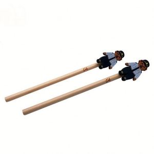 Crayon en bois avec breloque animale en PVC silicone 2026 – Collection amusante de fournitures scolaires mignonnes pour la rentrée - Product Image 2