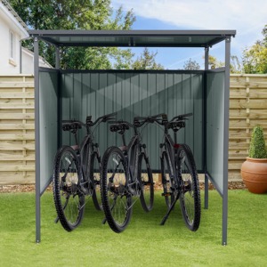 Usine directement vente <span class=keywords><strong>abri</strong></span> de stationnement de bicyclette en métal en acier galvanisé - Product Image 6