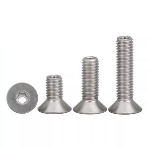 LSM 304 Acier Inoxydable M4 M5 M6 M8 M10 M12 <span class=keywords><strong>Vis</strong></span> à Tête Plate <span class=keywords><strong>Creuse</strong></span> Fraisée <span class=keywords><strong>Hexagonale</strong></span> Lampe Thading pour Divers Metric - Product Image 4