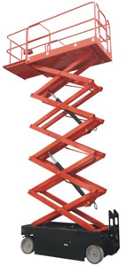 Weliftrich 300kg Max 12 Meters Electric Self Propelled Hydraulic <b>Mobile</b> <b>Battery</b> Operated Aerial Work Scissor Lift Platform - Product Image 3