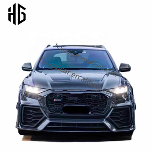 Venta caliente Mitad de carbono Msy Body Kit para <span class=keywords><strong>Audi</strong></span> <span class=keywords><strong>Q8</strong></span> 2018-2022 actualización RSQ8 modelo delantero parachoques trasero montaje Auto Accesorios - Product Image 4