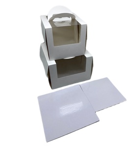 Boîte de taille personnalisée pour gâteau, boîte à gâteau d'anniversaire 10x10x5, boîte à gâteau de 12 pouces avec plateau à gâteau - Product Image 4