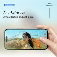 Protecteur d'écran de téléphone Aurey HD transparent anti-poussière, verre trempé 9H pour téléphone, pour iPhone 16 15 Pro Max