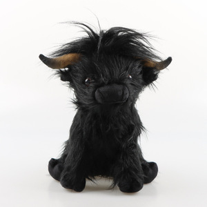 Peluche Personalizado de Vaca de las Tierras Altas, Animal de Peluche de Pelo Largo Marrón, Vaca Escocesa de las Tierras Altas para Niños, Relleno de Algodón PP - Product Image 3