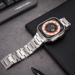 Apple Watch 용 나비 버클 걸쇠가 있는 교체 시계 밴드 금속 티타늄 시계 스트랩 49mm 45mm 44mm 42mm IWatch Ultra2 - Product Image 5