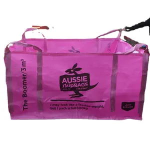 High quality Reusable dumpster bags supplier,3 cubic yards garden waste bags dimension