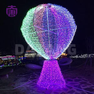Luces LED navideñas para exteriores con clasificación IP65, diseño 3D de globo aerostático, para decoración de bodas, centros comerciales y paisajes urbanos. - Product Image 5