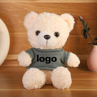 Ours en peluche personnalisé pour cadeau de fête, avec vêtements ajustables, personnalisable selon vos besoins.