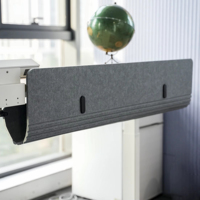 Divisor Acústico de Escritorio de Fieltro de Poliéster con Alto NRC, Pantalla de Separación de Escritorio con Logotipo y Color Personalizados para Venta al por Mayor de Muebles de Oficina Globales