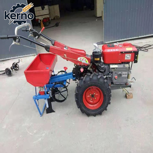 <b>Walking</b> Tractor Combine Harvester Matching 20HP Diesel Walk Behind Tractor Paddy Rice Harvesting <b>Machinery</b> - Product Image 1