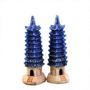 Miniatura Fai-da-te <span class=keywords><strong>in</strong></span> Resina: Pagoda Antica Simulata, Statuetta per Auto, Decorazione Paesaggistica per Tavolo <span class=keywords><strong>in</strong></span> Sabbia, Mini Fata per Halloween - Product Image 5