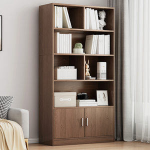 Estantería de Oficina Europea, Muebles Nórdicos Modernos, Estanterías de MDF para Biblioteca Escolar, Librerías Económicas con Puerta - Product Image 4