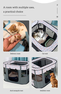 Valla <span class=keywords><strong>de</strong></span> jaula para perros portátil plegable para mascotas pequeñas <span class=keywords><strong>y</strong></span> medianas, corralito impermeable, tiendas para perros, mascotas - Product Image 4