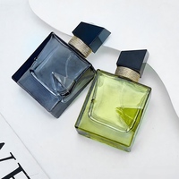 Flacon de parfum/cosmétique en verre coloré de 30 ml, tête de pulvérisation carrée à baïonnette, échantillon de voyage de petite capacité, portable, personnalisable