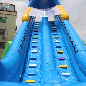 AIRFUNPRO Toboggan aquatique gonflable commercial sur le thème des requins, en PVC écologique, super long <span class=keywords><strong>de</strong></span> 30 mètres, pour usage commercial, 10 personnes - Product Image 5