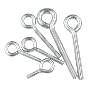 Tornillos de ojo de <span class=keywords><strong>rosca</strong></span> de máquina chapados en zinc Pernos de gancho de bucle cerrado Argollas de anillo redondo para colgar M3 M4 M5 M6 M8 M10 - Product Image 3