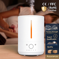 Diffuseur d'arômes ultrasonique, humidificateur avec huiles essentielles, aromathérapie, capacité de 4 L, ultra-silencieux pour la maison et le bureau
