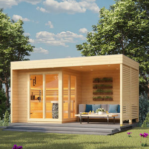 Индивидуальная карбонизированная деревянная вилла на заднем дворе, открытая сауна, душевая гостиная, беседка, 1-10 человек с холодной/гидромассажной ванной - Product Image 2